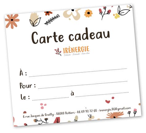 Cartes Cadeaux Ir Nergie Naturopathie Reiki Massages Bien Tre