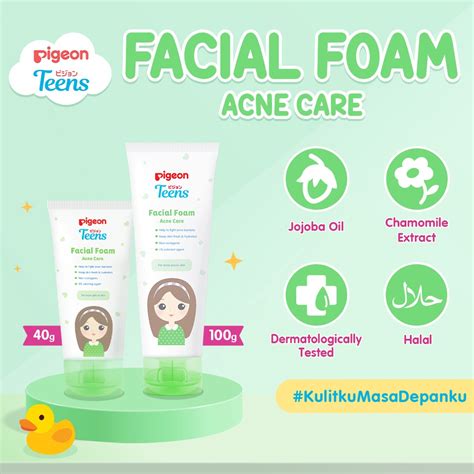 Jual Pigeon Teens Facial Foam Acne Care G Sabun Muka Jerawat