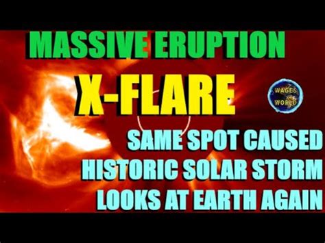 X Flare Cme Erupts From The Sun Spot Caused Historic Solar Storm