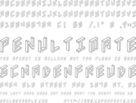 isometric font family    desktop webfont