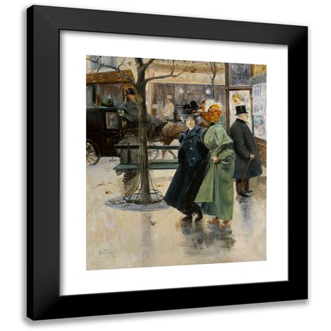 Louis Abel Truchet X Black Modern Framed Museum Art Print Titled