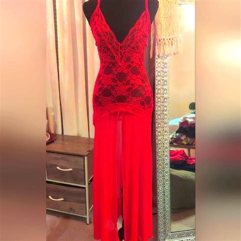Bella Amore Intimates Sleepwear Nwot Lady In Red Lace Lingerie Szm Poshmark