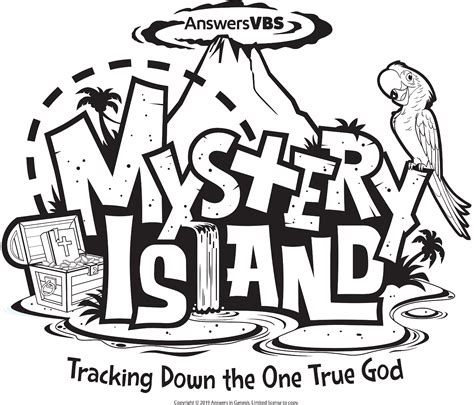 Mystery Island Coloring Kids Coloring Activity Kids Answers