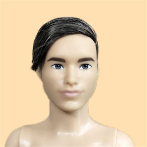 Ken Barbie Fashionistas Doll Rooted Hair Nude Good As New Shopee Philippines