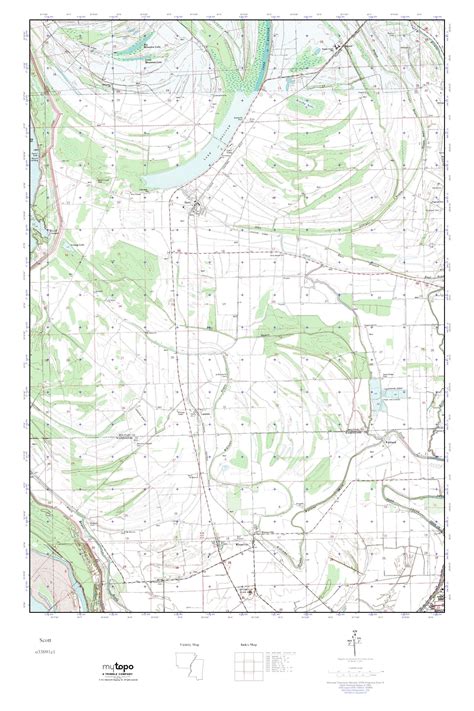 Mytopo Scott Mississippi Usgs Quad Topo Map