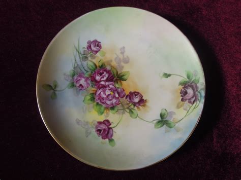 Antique Nippon Signed Hand Painted Floral Plate