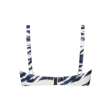 Bikini Top mit Bügel ungefüttert Wavy Water von Cyell Bikini Oberteile Beldona AG