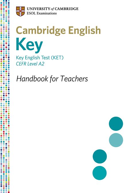 346526371 Ket Handbook Handbook For Teachers Content And