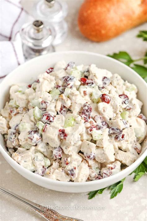 Cranberry Chicken Salad Just 5 Ingredients And 15 Minutes The Shortcut Kitchen