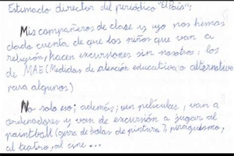 Carta Al Director Ejemplos