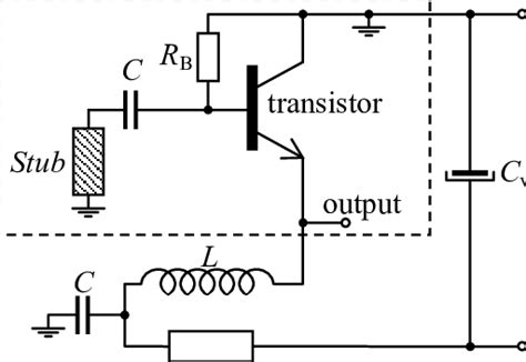 Transistor oscillator circuit. | Download Scientific Diagram