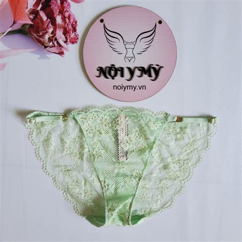 Quần lót Victoria Secret bikini dây ren màu xanh lá mạ qct Nội y Mỹ