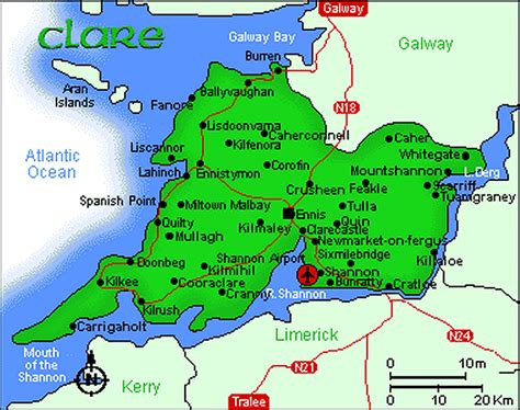 map  county clare ireland