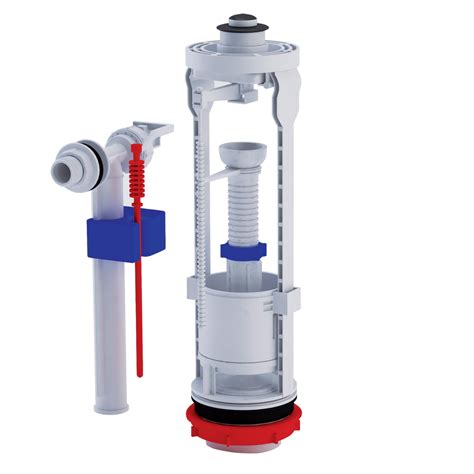 WC6050M / Арматура к смывному бачку, кнопка хром, боковая подвод ...