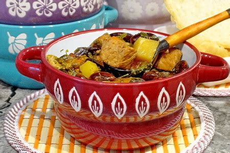 Фасоль с мясом и овощами - пошаговый рецепт с фото (2209 просмотров)