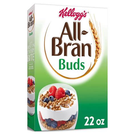 Kellogg S All Bran Buds Original High Fiber Low Fat Breakfast Cereal