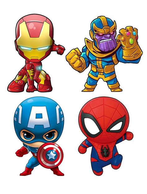 Pin On Superhero Cartoon Chibi Marvel Iron Man Cartoon