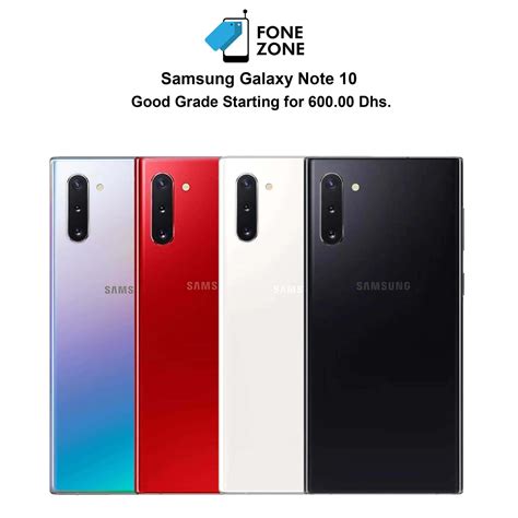 Samsung Galaxy Note 10 5g 256gb 8gb Ram White Fonezoneae