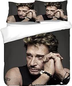 ZUOLAER Housse De Couette Johnny Hallyday Parure De Lit Du Chanteur De