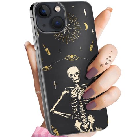 Etui Do Iphone 13 Mini Wzory Czaszka Szkielety Memento Mori Gotyk