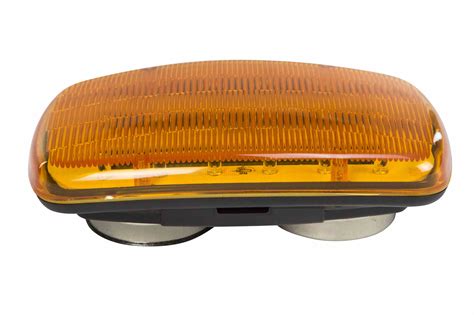 Larson Electronics Led Amber Strobe Light 18 Leds Battery Powered Dual Magnetic Base