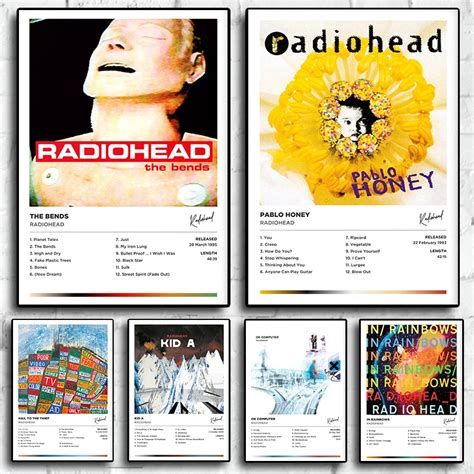 The Bends Hot Rock Music Album Cover Picture Singer Band Radiohead