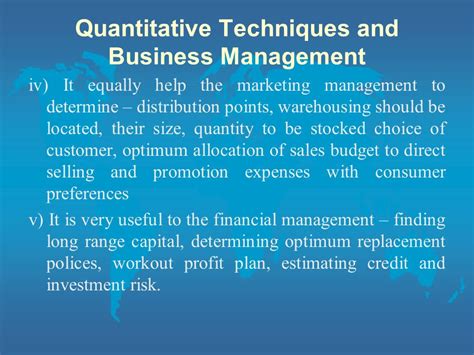 Quantitative Techniques In Business