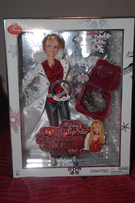 Disney 2008 Hannah Montana Holiday Pop Star 11 Inch Singing Doll Hannah Montana In Cool