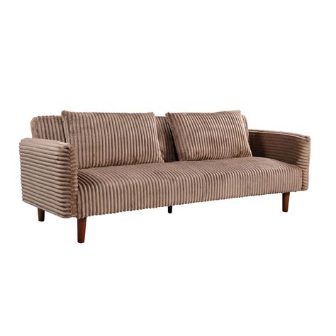 COTTLE ΚΑΝΑΠΕΣ ΚΡΕΒΑΤΙ 3ΘΕΣΙΟΣ NUDE 213x79x73cm RISHOP