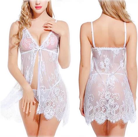 Lace Lingerie Set Sexy Nightgown Women S Clothing