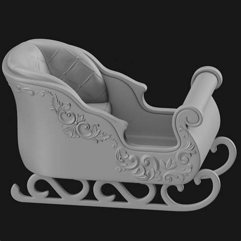 Christmas Sled 3d Printing Model Stl