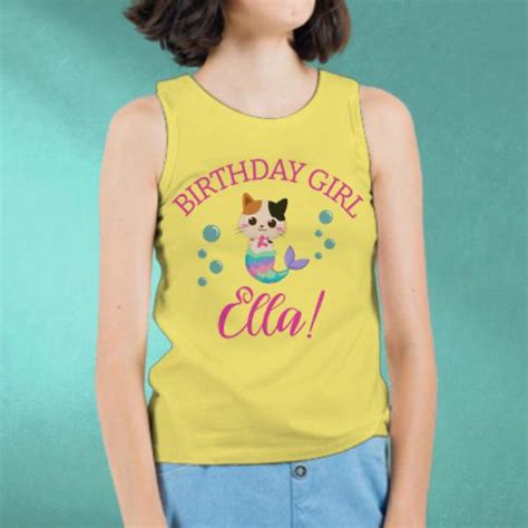 Buy Mermaid Customized Kids Cotton Vest Tank Top Yourprint