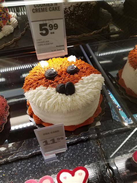 Seen at the Meijer bakery. : foxes