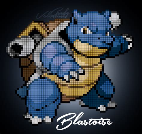 Pokemon Pixel Art Blastoise