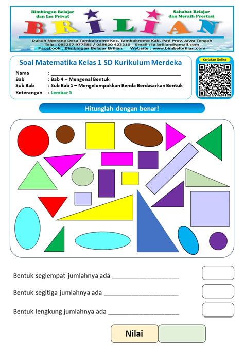 Soal Matematika Kelas Sd Bab Mengelompokkan Benda Berdasarkan