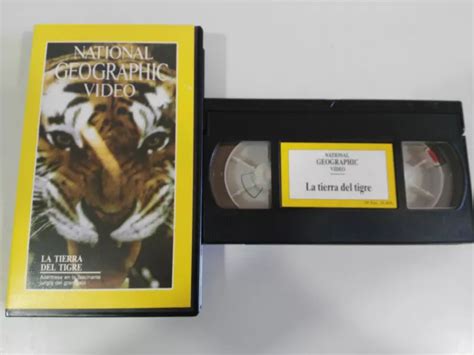 LA TIERRA DEL Tigre VHS Tape Film National Geographic Vidéo EUR 22 64