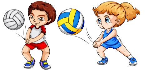 Volleyball Cartoon Art