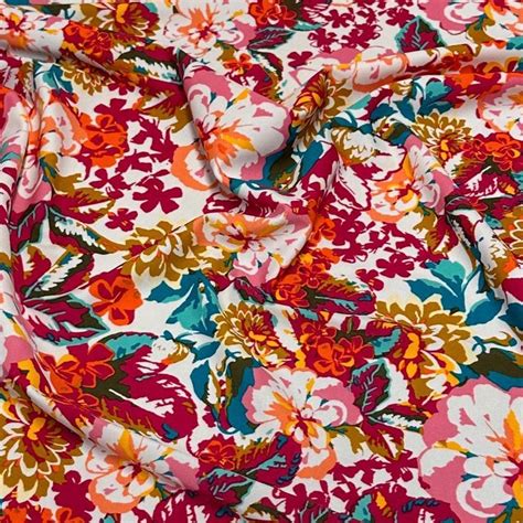 Way Stretch Print Nylon Spandex Fabric By The Yard Tricot Swim Wear Bikini Active Wear