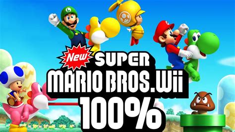 New Super Mario Bros. Wii – 100% Longplay Full Game Walkthrough ...