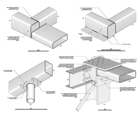 Cantilever Steel Beam Connection Detail The Best Picture Of Beam