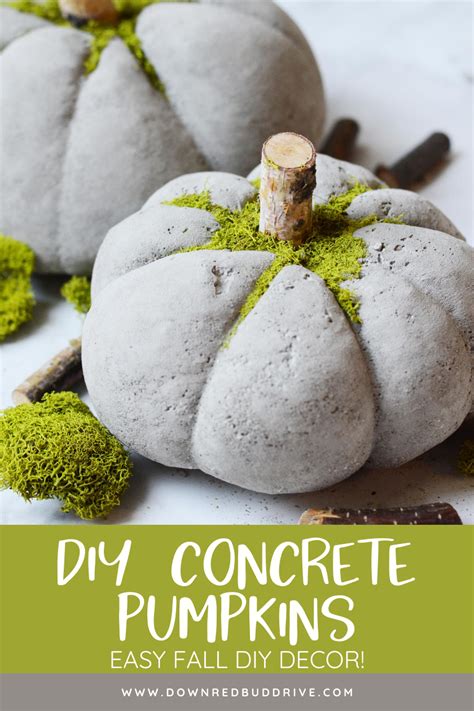You Wont Believe How Quick And Easy These Diy Concrete Pumpkins Are To