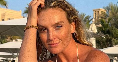 Perrie Edwards Wows In Tiny String Bikini As She Goes Bare Faced During Tropical Getaway Daily