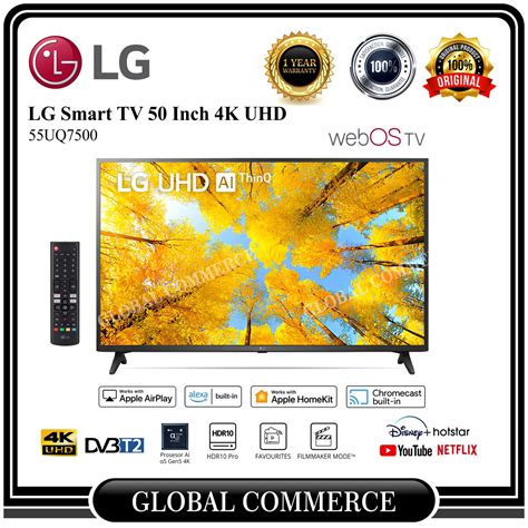 LG LED TV 55UQ7500PSF UHD 4K Smart TV 55 Inch 55UQ7500 / 55UQ75 ...