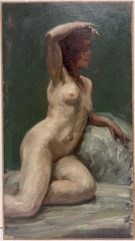 French Impressionist Oil S French Impressionist Oil Painting Studio Portrait Of A Nude