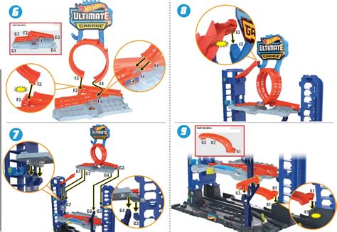 Hot Wheels Hkx48 4b70g2 City Ultimate Garage Playset Instructions