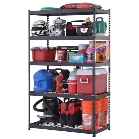 Husky Tier Heavy Duty Boltless Steel Garage Storage Shelving Unit In