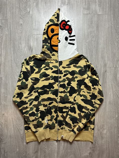 Bape Bape X Hello Kitty Full Zip Hoodie Grailed