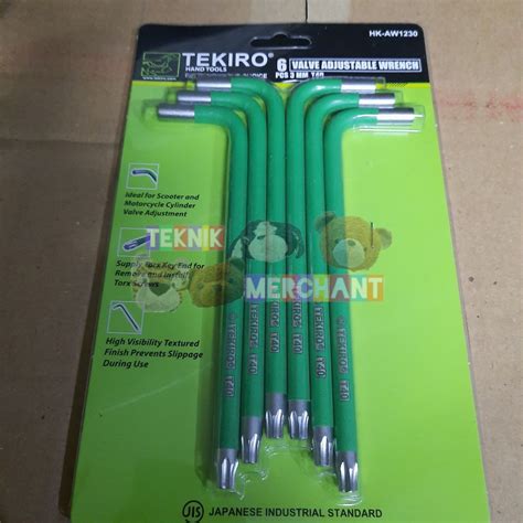 Jual Kunci L Bintang T40 TEKIRO Kunci T 40 Stel Klep Harga Satuan HIJAU