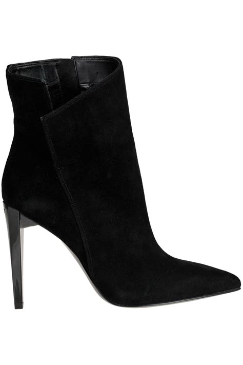 Guess Suede Ankle Boots In Black | ModeSens