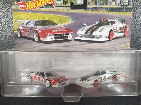 Hot Wheels Premium Twin Pack BMW M1 Procar Lancia Stratos Mooneyes Plymouth Dodge Hobbies